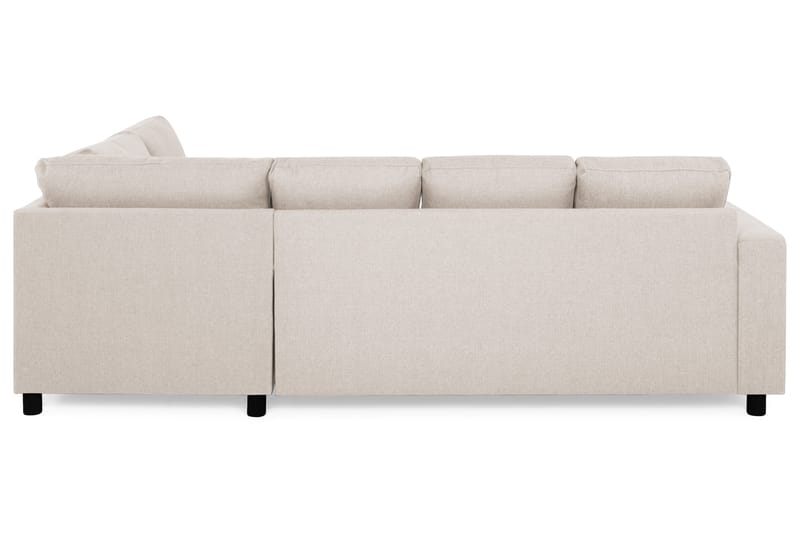 Crazy 4-sits Högervänd U-formad Small Soffa med Divan och Schäslong i Tyg - Beige - Möbler - Soffa - U-soffa
