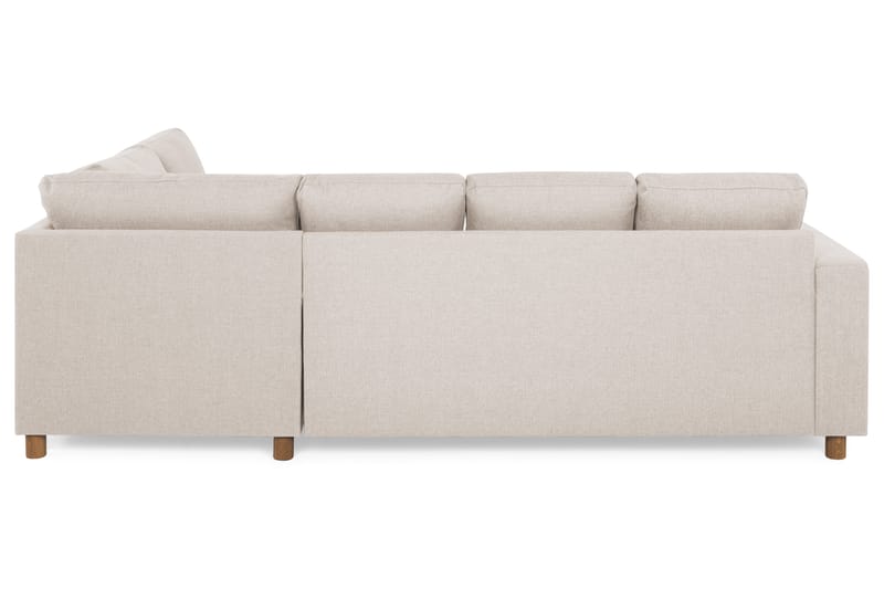Crazy 4-sits Högervänd U-formad Small Soffa med Divan och Schäslong i Tyg - Beige - Möbler - Soffa - U-soffa