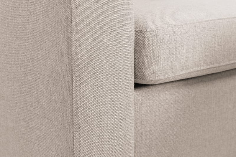 Crazy 4-sits Högervänd U-formad Small Soffa med Divan och Schäslong i Tyg - Beige - Möbler - Soffa - Divansoffa & schäslongsoffa - 4 sits soffa med divan