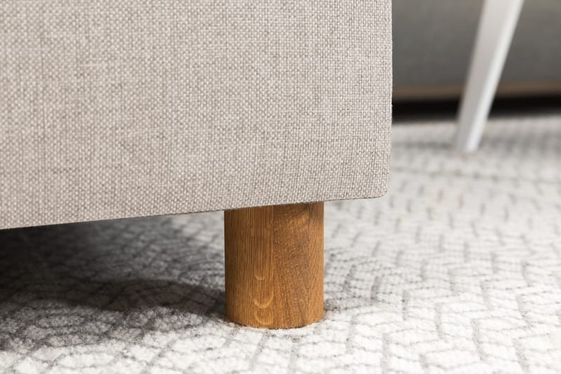 Crazy 4-sits Högervänd U-formad Small Soffa med Divan och Schäslong i Tyg - Beige - Möbler - Soffa - U-soffa