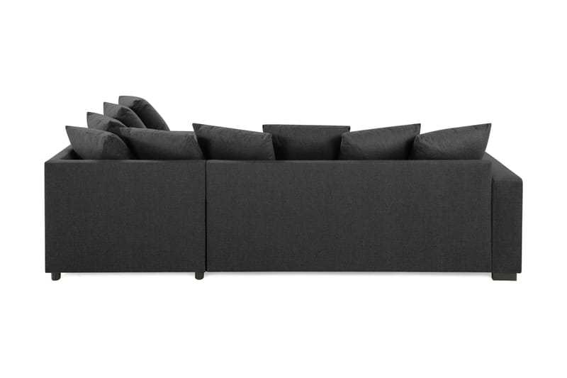 Crazy 4-sits Högervänd U-formad Small Soffa med Divan och Schäslong i Tyg inkl Kuvertkuddar - Mörkgrå - Möbler - Soffa - U-soffa