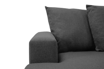Crazy 4-sits Högervänd U-formad Small Soffa med Divan och Schäslong i Tyg inkl Kuvertkuddar - Mörkgrå - Möbler - Soffa - U-soffa
