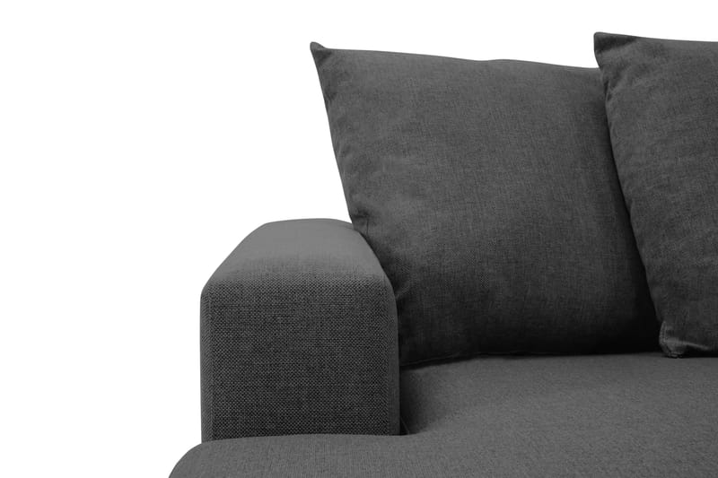 Crazy 4-sits Högervänd U-formad Small Soffa med Divan och Schäslong i Tyg inkl Kuvertkuddar - Mörkgrå - Möbler - Soffa - U-soffa