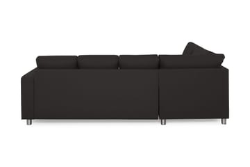 Crazy 4-sits Vänstervänd U-formad Large Soffa med Divan och Schäslong i Tyg - Antracit - Möbler - Soffa - U-soffa