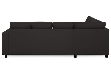 Crazy 4-sits Vänstervänd U-formad Large Soffa med Divan och Schäslong i Tyg - Antracit - Möbler - Soffa - U-soffa