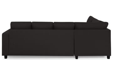 Crazy 4-sits Vänstervänd U-formad Large Soffa med Divan och Schäslong i Tyg - Antracit - Möbler - Soffa - U-soffa