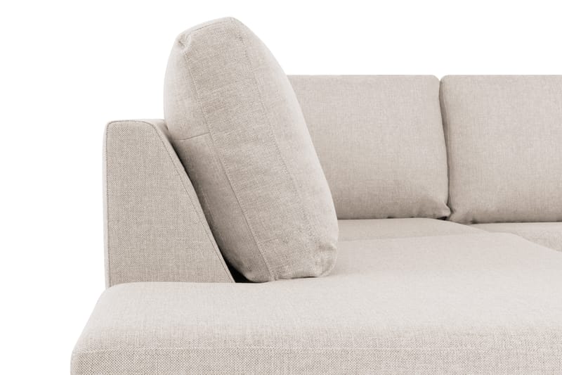 Crazy 4-sits Vänstervänd U-formad Large Soffa med Divan och Schäslong i Tyg - Beige - Möbler - Soffa - U-soffa
