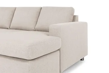 Crazy 4-sits Vänstervänd U-formad Large Soffa med Divan och Schäslong i Tyg - Beige - Möbler - Soffa - Divansoffa & schäslongsoffa - 4 sits soffa med divan