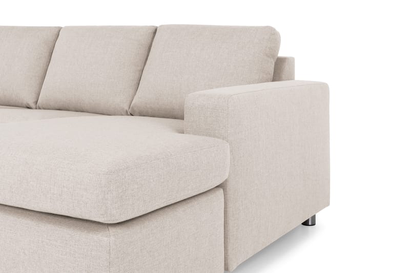 Crazy 4-sits Vänstervänd U-formad Large Soffa med Divan och Schäslong i Tyg - Beige - Möbler - Soffa - Divansoffa & schäslongsoffa - 4 sits soffa med divan