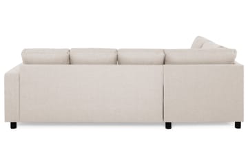 Crazy 4-sits Vänstervänd U-formad Large Soffa med Divan och Schäslong i Tyg - Beige - Möbler - Soffa - U-soffa