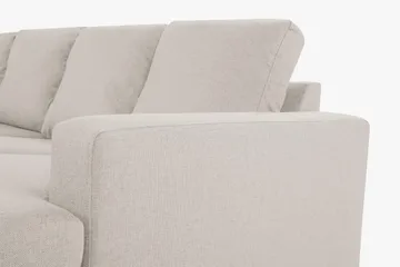 Crazy 4-sits Vänstervänd U-formad Large Soffa med Divan och Schäslong i Tyg - Beige - Möbler - Soffa - Divansoffa & schäslongsoffa - 4 sits soffa med divan