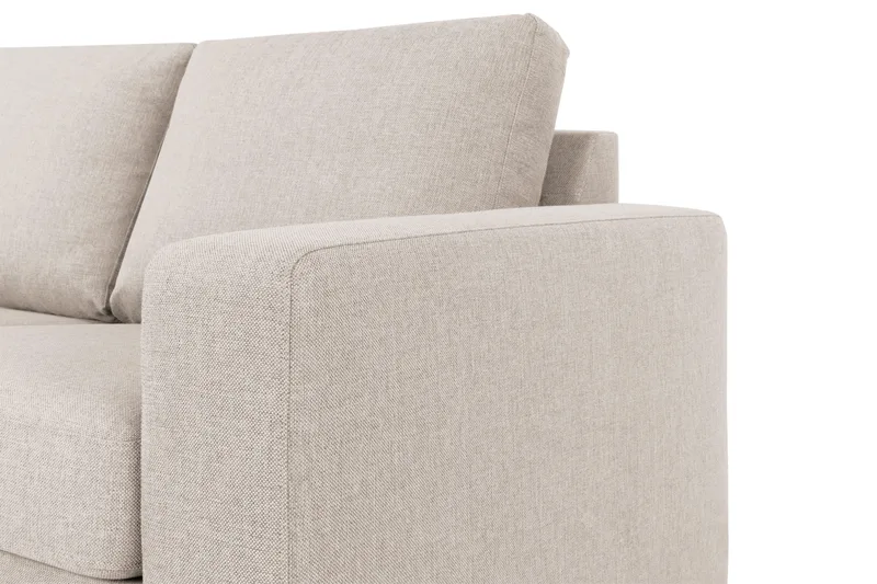 Crazy 4-sits Vänstervänd U-formad Large Soffa med Divan och Schäslong i Tyg - Beige - Möbler - Soffa - Divansoffa & schäslongsoffa - 4 sits soffa med divan