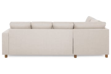 Crazy 4-sits Vänstervänd U-formad Large Soffa med Divan och Schäslong i Tyg - Beige - Möbler - Soffa - U-soffa