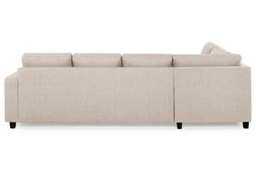 Crazy 4-sits Vänstervänd U-formad Large Soffa med Divan och Schäslong i Tyg - Beige - Möbler - Soffa - Divansoffa & schäslongsoffa - 4 sits soffa med divan