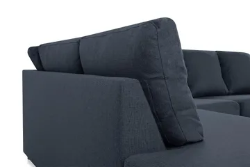 Crazy 4-sits Vänstervänd U-formad Large Soffa med Divan och Schäslong i Tyg - Blå - Möbler - Soffa - U-soffa