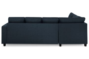 Crazy 4-sits Vänstervänd U-formad Large Soffa med Divan och Schäslong i Tyg - Blå - Möbler - Soffa - U-soffa