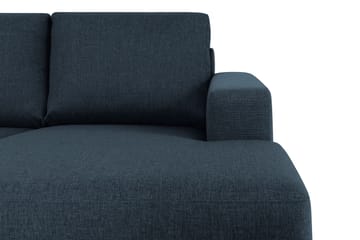 Crazy 4-sits Vänstervänd U-formad Large Soffa med Divan och Schäslong i Tyg - Blå - Möbler - Soffa - U-soffa