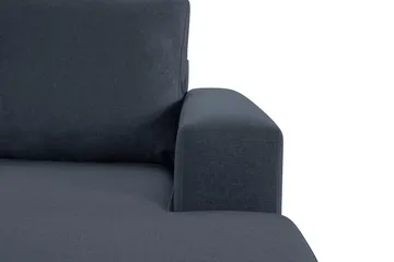 Crazy 4-sits Vänstervänd U-formad Large Soffa med Divan och Schäslong i Tyg - Blå - Möbler - Soffa - U-soffa