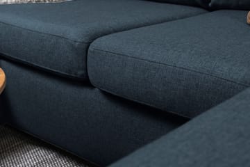 Crazy 4-sits Vänstervänd U-formad Large Soffa med Divan och Schäslong i Tyg - Blå - Möbler - Soffa - U-soffa