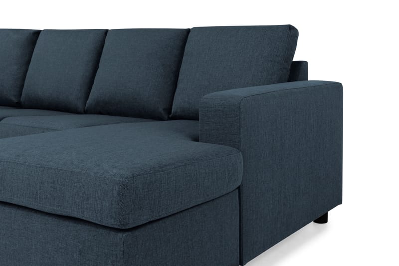 Crazy 4-sits Vänstervänd U-formad Large Soffa med Divan och Schäslong i Tyg - Blå - Möbler - Soffa - U-soffa