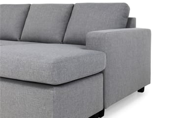 Crazy 4-sits Vänstervänd U-formad Large Soffa med Divan och Schäslong i Tyg - Grå - Möbler - Soffa - U-soffa