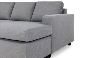 Crazy 4-sits Vänstervänd U-formad Large Soffa med Divan och Schäslong i Tyg - Grå - Möbler - Soffa - U-soffa