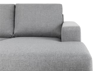 Crazy 4-sits Vänstervänd U-formad Large Soffa med Divan och Schäslong i Tyg - Grå - Möbler - Soffa - U-soffa