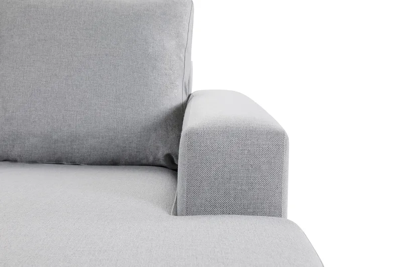 Crazy 4-sits Vänstervänd U-formad Large Soffa med Divan och Schäslong i Tyg - Grå - Möbler - Soffa - U-soffa