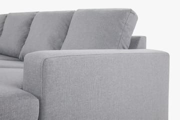 Crazy 4-sits Vänstervänd U-formad Large Soffa med Divan och Schäslong i Tyg - Grå - Möbler - Soffa - U-soffa