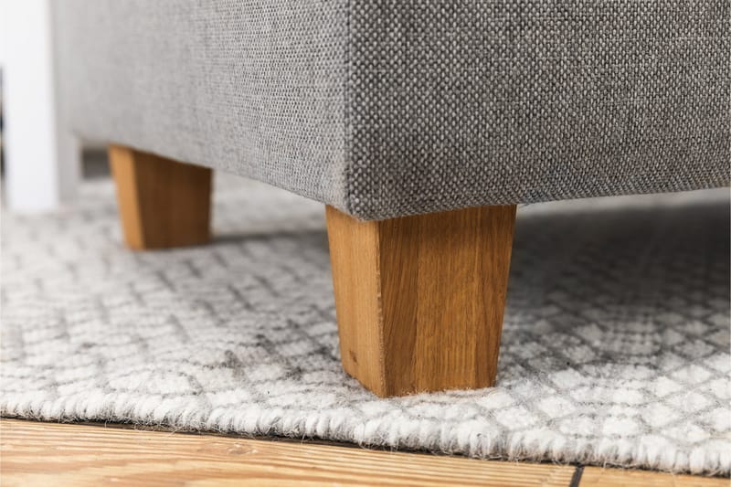 Crazy 4-sits Vänstervänd U-formad Large Soffa med Divan och Schäslong i Tyg - Grå - Möbler - Soffa - U-soffa