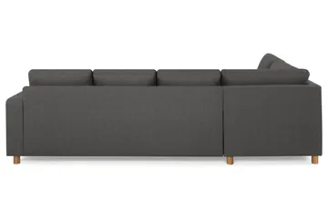 Crazy 4-sits Vänstervänd U-formad Large Soffa med Divan och Schäslong i Tyg - Mörkgrå - Möbler - Soffa - Divansoffa & schäslongsoffa - 4 sits soffa med divan