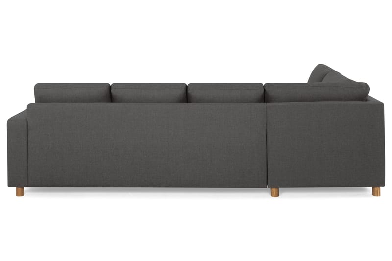 Crazy 4-sits Vänstervänd U-formad Large Soffa med Divan och Schäslong i Tyg - Mörkgrå - Möbler - Soffa - Divansoffa & schäslongsoffa - 4 sits soffa med divan