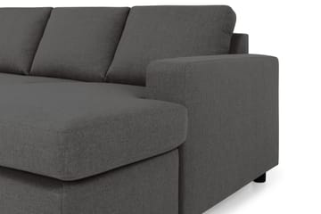 Crazy 4-sits Vänstervänd U-formad Large Soffa med Divan och Schäslong i Tyg - Mörkgrå - Möbler - Soffa - Divansoffa & schäslongsoffa - 4 sits soffa med divan