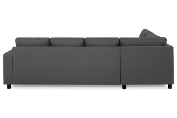Crazy 4-sits Vänstervänd U-formad Large Soffa med Divan och Schäslong i Tyg - Mörkgrå - Möbler - Soffa - Divansoffa & schäslongsoffa - 4 sits soffa med divan