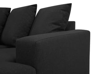Crazy 4-sits Vänstervänd U-formad Small Soffa med Divan och Schäslong i Tyg inkl Kuvertkuddar - Antracit - Möbler - Soffa - U-soffa