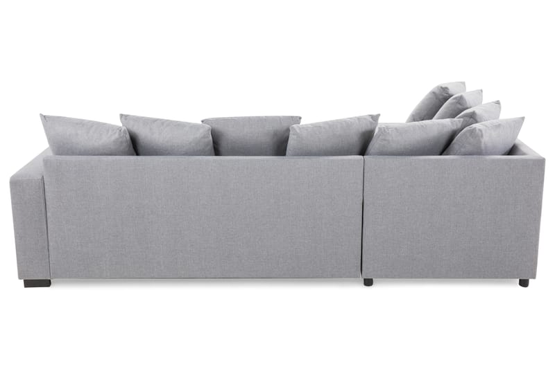 Crazy 4-sits Vänstervänd U-formad Small Soffa med Divan och Schäslong i Tyg inkl Kuvertkuddar - Grå - Möbler - Soffa - U-soffa