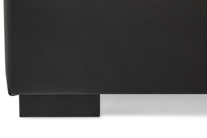 Crazy 5-sits Högervänd U-formad X-Large Soffa med Divan och Schäslong i Konstläder - Svart - Möbler - Soffa - Skinnsoffa