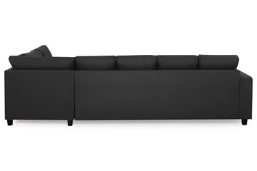 Crazy 5-sits Högervänd U-formad X-Large Soffa med Divan och Schäslong i Tyg - Antracit - Möbler - Soffa - U-soffa
