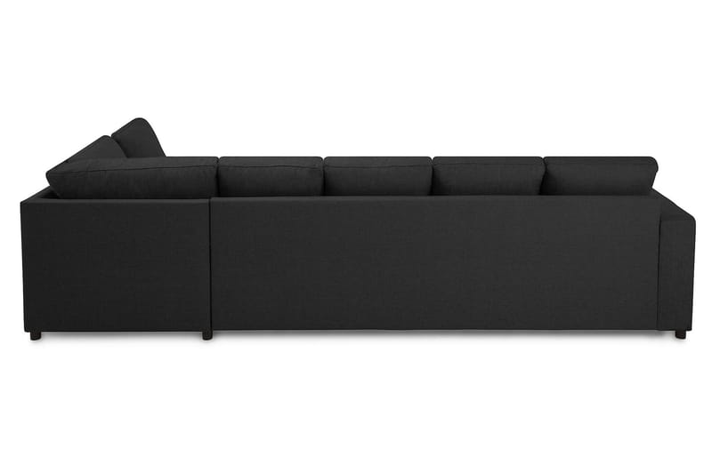 Crazy 5-sits Högervänd U-formad X-Large Soffa med Divan och Schäslong i Tyg - Antracit - Möbler - Soffa - U-soffa