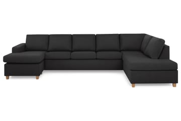 Crazy 5-sits Högervänd U-formad X-Large Soffa med Divan och Schäslong i Tyg - Antracit - Möbler - Soffa - U-soffa