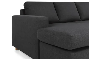Crazy 5-sits Högervänd U-formad X-Large Soffa med Divan och Schäslong i Tyg - Antracit - Möbler - Soffa - U-soffa