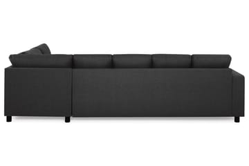 Crazy 5-sits Högervänd U-formad X-Large Soffa med Divan och Schäslong i Tyg - Antracit - Möbler - Soffa - U-soffa