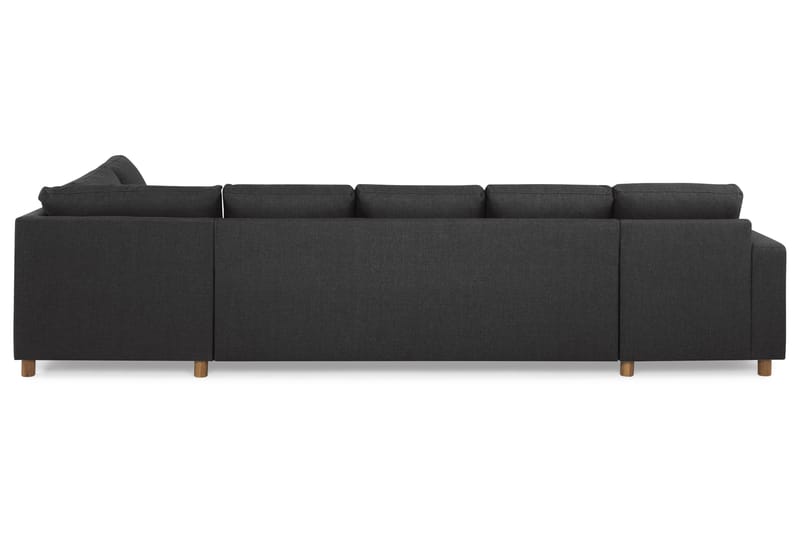 Crazy 5-sits Högervänd U-formad X-Large Soffa med Divan och Schäslong i Tyg - Antracit - Möbler - Soffa - U-soffa