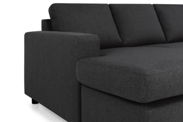 Crazy 5-sits Högervänd U-formad X-Large Soffa med Divan och Schäslong i Tyg - Antracit - Möbler - Soffa - U-soffa