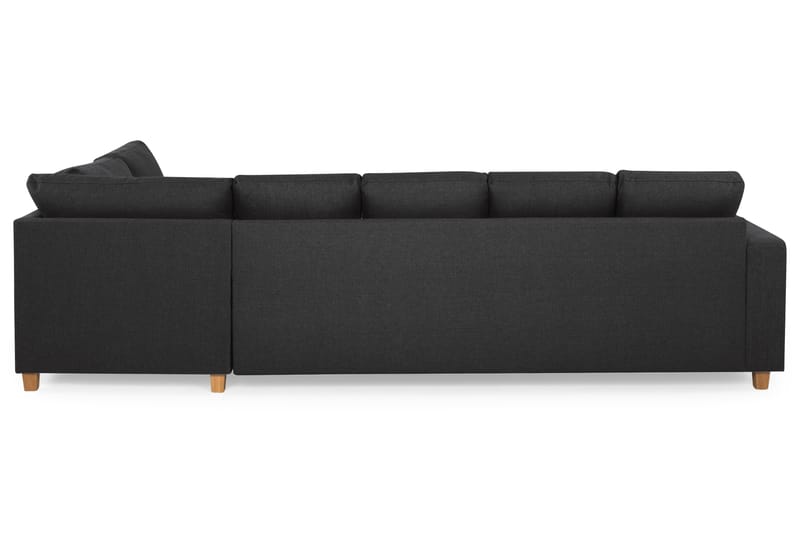 Crazy 5-sits Högervänd U-formad X-Large Soffa med Divan och Schäslong i Tyg - Antracit - Möbler - Soffa - U-soffa