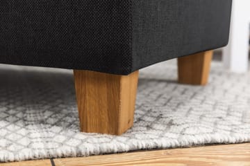 Crazy 5-sits Högervänd U-formad X-Large Soffa med Divan och Schäslong i Tyg - Antracit - Möbler - Soffa - U-soffa