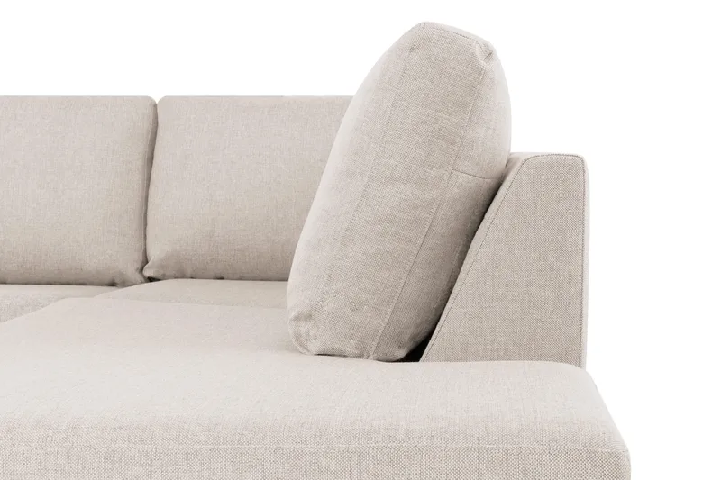 Crazy 5-sits Högervänd U-formad X-Large Soffa med Divan och Schäslong i Tyg - Beige - Möbler - Soffa - U-soffa