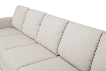 Crazy 5-sits Högervänd U-formad X-Large Soffa med Divan och Schäslong i Tyg - Beige - Möbler - Soffa - U-soffa