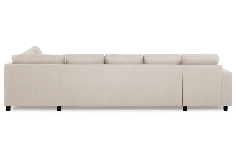 Crazy 5-sits Högervänd U-formad X-Large Soffa med Divan och Schäslong i Tyg - Beige - Möbler - Soffa - U-soffa