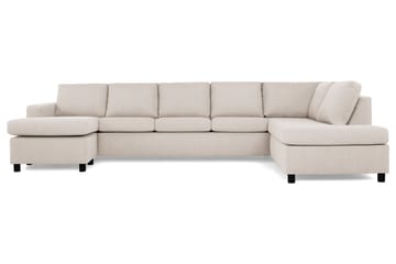 Crazy 5-sits Högervänd U-formad X-Large Soffa med Divan och Schäslong i Tyg - Beige - Möbler - Soffa - U-soffa